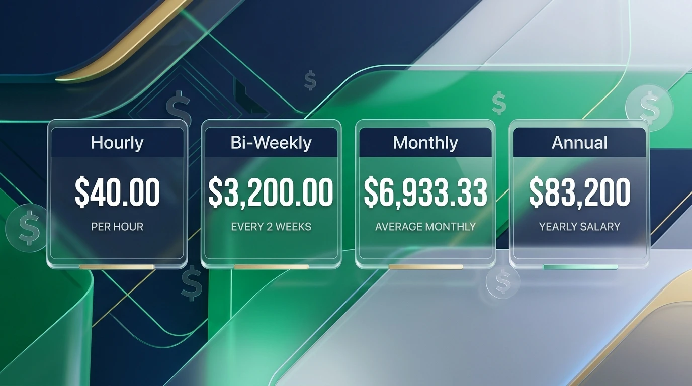How Much is $40 an Hour a Year - Complete Paycheck and Tax Breakdown